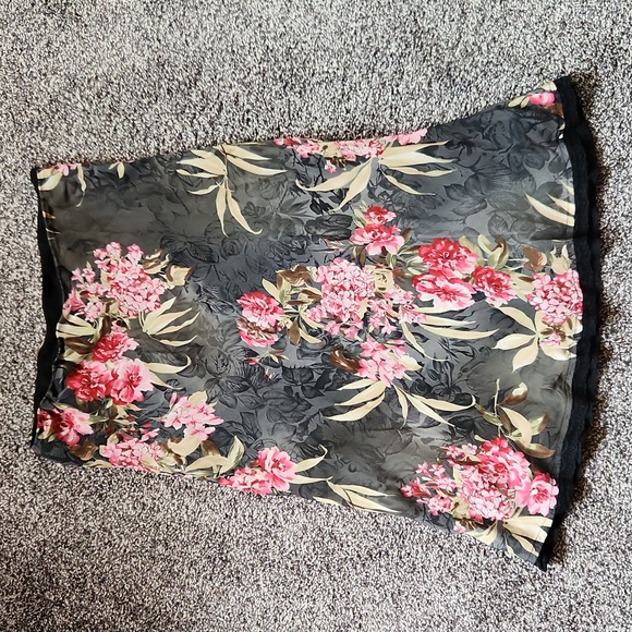 Lily Skirts Lily Stretchy Floral Midi Skirt Poshmark